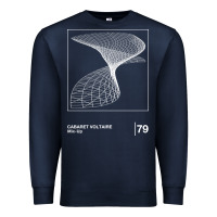 Navy Cabaret Voltaire Minimal Style Graphic Artwork Design gift Premium Sweatshirt - FloraArt