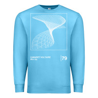 Ocean Blue Cabaret Voltaire Minimal Style Graphic Artwork Design gift Premium Sweatshirt - FloraArt