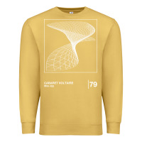 Antique Gold Cabaret Voltaire Minimal Style Graphic Artwork Design gift Premium Sweatshirt - FloraArt