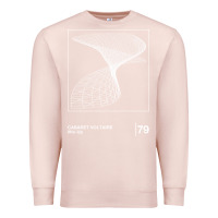 Pale Pink Cabaret Voltaire Minimal Style Graphic Artwork Design gift Premium Sweatshirt - FloraArt