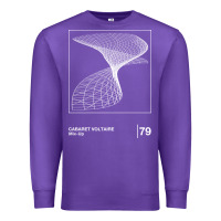 Purple Cabaret Voltaire Minimal Style Graphic Artwork Design gift Premium Sweatshirt - FloraArt
