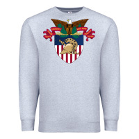 Heather Grey United States, Military Academy Premium Sweatshirt - FloraArt