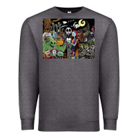 Charcoal Heather nightmare before christmas Premium Sweatshirt - FloraArt