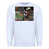 White nightmare before christmas Premium Sweatshirt - FloraArt