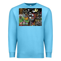 Ocean Blue nightmare before christmas Premium Sweatshirt - FloraArt
