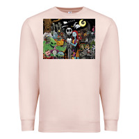 Pale Pink nightmare before christmas Premium Sweatshirt - FloraArt