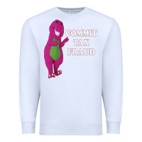 White commit tax fraud essential Premium Sweatshirt - FloraArt