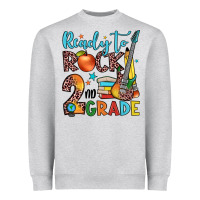 Heather Grey ready to rock 2nd grade Heavyweight Sweatshirt - JahusDesignShop