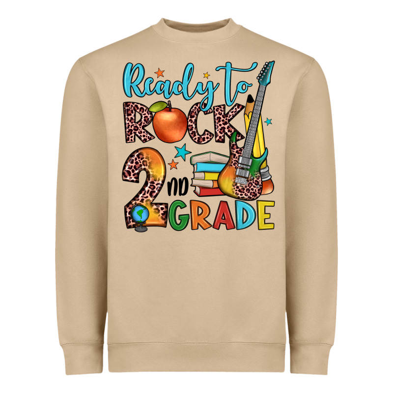 Ready To Rock 2nd Grade Heavyweight Sweatshirt by JahusDesignShop | Teevron