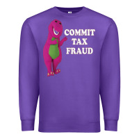 Purple commit tax fraud essential Premium Sweatshirt - FloraArt