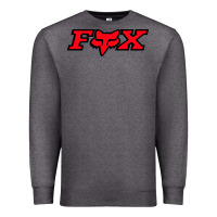 Charcoal Heather fox Premium Sweatshirt - FloraArt
