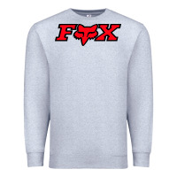 Heather Grey fox Premium Sweatshirt - FloraArt