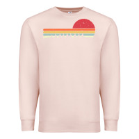 Pale Pink Rowing . Retro Style  For Rower Premium Sweatshirt - FloraArt