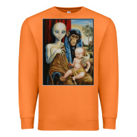 Carrot alien chimp baby religion conspiracy poster Premium Sweatshirt - FloraArt
