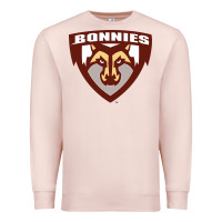 Pale Pink st. bonaventure bonnies Premium Sweatshirt - FloraArt