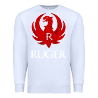 White vintage ruger Premium Sweatshirt - FloraArt