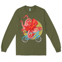 Army Green Cycling octopus Long Sleeve Tee - Bettercallsaul