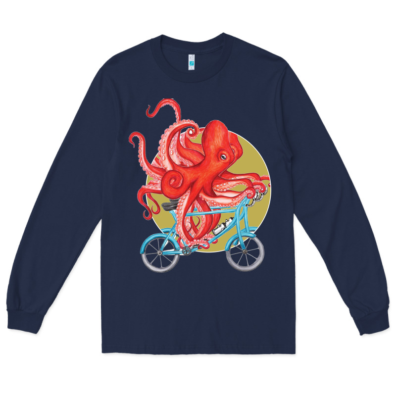 Cycling Octopus Long Sleeve Tee by Bettercallsaul | Teevron