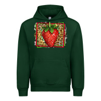 Forest Green strawberry summer Urban Hoodie - Jasminsmagicworld