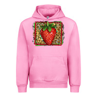 Fuchsia Pink strawberry summer Urban Hoodie - Jasminsmagicworld