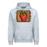 Heather Grey strawberry summer Urban Hoodie - Jasminsmagicworld