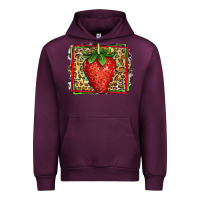 Mauve Wine strawberry summer Urban Hoodie - Jasminsmagicworld