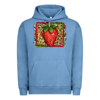Pigment Pebble Blue strawberry summer Urban Hoodie - Jasminsmagicworld