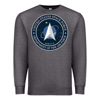 Charcoal Heather Official United States Space Force USSF Military Patch Premium Sweatshirt - FloraArt