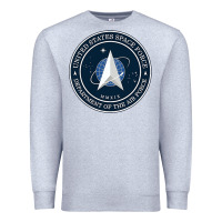 Heather Grey Official United States Space Force USSF Military Patch Premium Sweatshirt - FloraArt