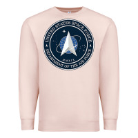 Pale Pink Official United States Space Force USSF Military Patch Premium Sweatshirt - FloraArt