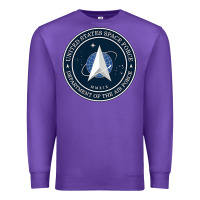Purple Official United States Space Force USSF Military Patch Premium Sweatshirt - FloraArt