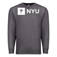 Charcoal Heather nyu new york university Premium Sweatshirt - FloraArt