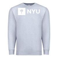 Heather Grey nyu new york university Premium Sweatshirt - FloraArt