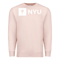 Pale Pink nyu new york university Premium Sweatshirt - FloraArt