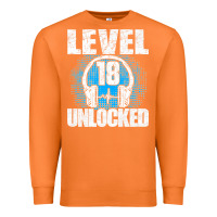 Carrot Level 18 Unlocked Birthday 18 Years Gamer Premium T Shirt Premium Sweatshirt - FloraArt