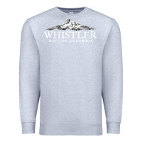 Heather Grey whistler british columbia shirt long sleeve, mountain tee Premium Sweatshirt - FloraArt