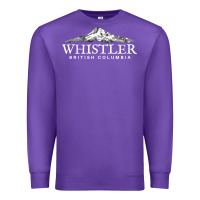 Purple whistler british columbia shirt long sleeve, mountain tee Premium Sweatshirt - FloraArt