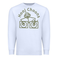 White Hooj Choons (Olive Green) Premium Sweatshirt - FloraArt