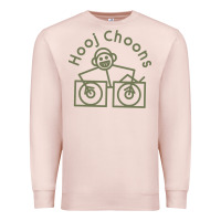 Pale Pink Hooj Choons (Olive Green) Premium Sweatshirt - FloraArt