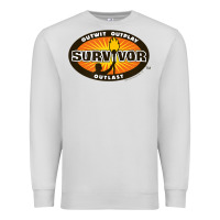 Dove Grey Survivor Outwit, Outplay, Outlast Premium Sweatshirt - FloraArt
