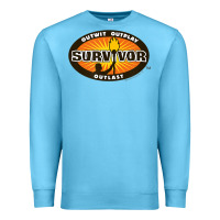 Ocean Blue Survivor Outwit, Outplay, Outlast Premium Sweatshirt - FloraArt