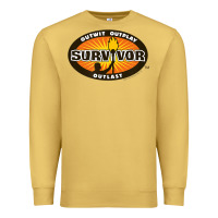 Antique Gold Survivor Outwit, Outplay, Outlast Premium Sweatshirt - FloraArt