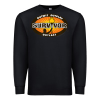 Black Survivor Outwit, Outplay, Outlast Premium Sweatshirt - FloraArt