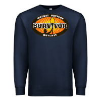 Navy Survivor Outwit, Outplay, Outlast Premium Sweatshirt - FloraArt