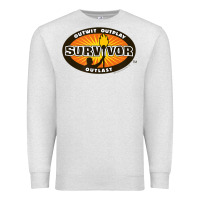 Oatmeal Heather Survivor Outwit, Outplay, Outlast Premium Sweatshirt - FloraArt
