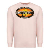Pale Pink Survivor Outwit, Outplay, Outlast Premium Sweatshirt - FloraArt