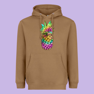 Tie Dye Pineapple Heavyweight Hoodie Designed By Jahusdesignshop