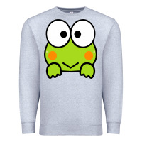 Heather Grey keroppi Premium Sweatshirt - FloraArt