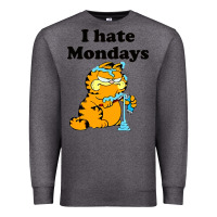 Charcoal Heather i hate monday Premium Sweatshirt - FloraArt