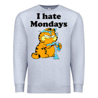 Heather Grey i hate monday Premium Sweatshirt - FloraArt